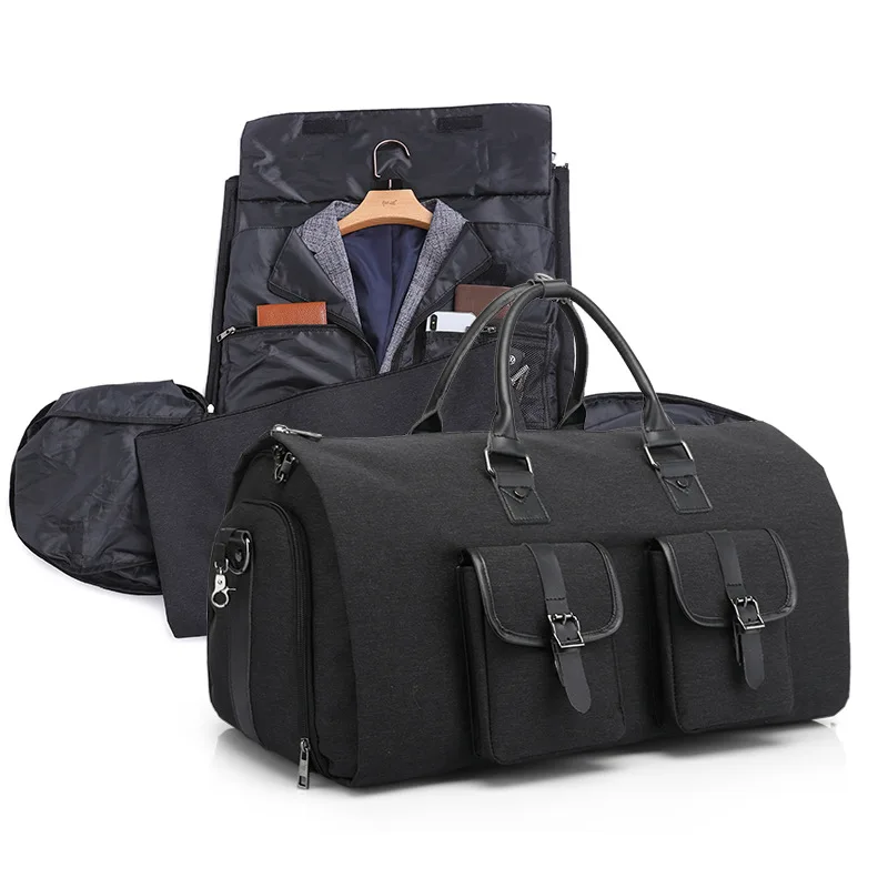 🧳 Men's Hand Luggage Bag Sport & Travel Bag Large Capacity Garment Handbag Folding Business Shoulder Bag with Shoe Compartment 👞🎒