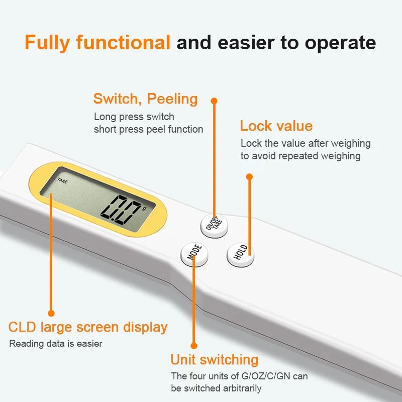 Electronic Kitchen Scale 500g 0.1g LCD Digital Measuring Food Flour Digital Spoon Scale Mini Kitchen Tool for Milk Coffee Scale Electronic Kitchen Scale 500g 0.1g LCD Digital Measuring Food Flour Digital Spoon Scale Mini Kitchen Tool for Milk Coffee Scale