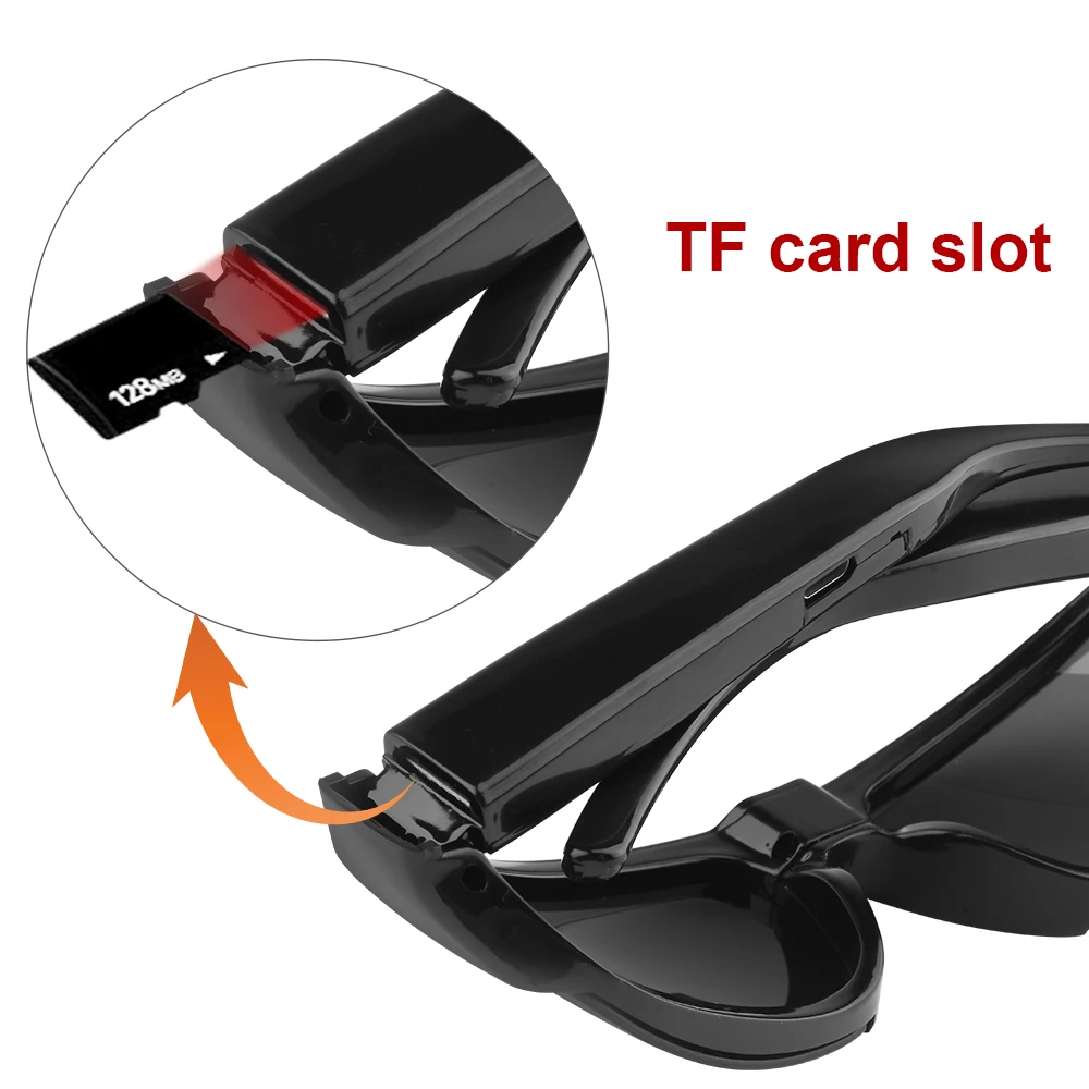 Glasses Camera HD 1080P Video Take Photo Outdoor Video Recorder Cycling Wearable Protable Mini Camera One Button Control